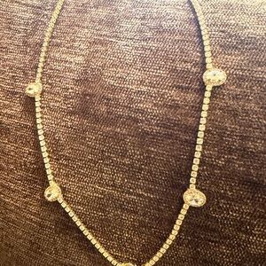 Park Lane Gold Necklace with Crystal Accents